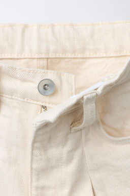 PANTAL?N BLOOMER PLIEGUES / Blanco