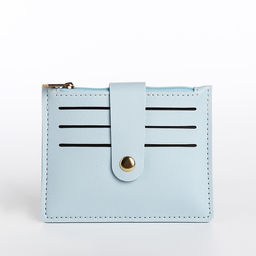 Картхолдер на кнопке, цвет голубой