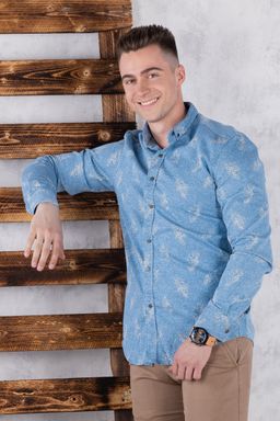 рубашка 
 17.2527-MAVI - Tricko фото 5