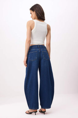 Mavi Yuksek Bel Baggy Tencel Kar?s?ml? Jeans TWOSS26JE00192 - Trendyolmilla фото 4
