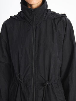 Kap??onlu D?z Oversize Kad?n Ya?murluk - Waikiki фото 3