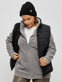 Толстовка женская из флиса Скарлет светло-серый - Амадэль фото 20