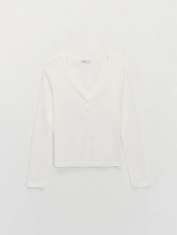 Лонгслив с застежкой на груди / Zarina  фото 7