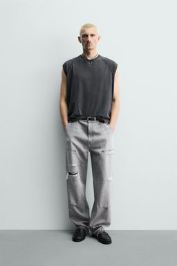 JEANS BOLSILLO CARPINTERO RELAXED FIT / Carb?n