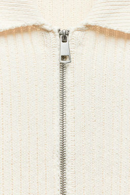 CHENILLE ZIP-UP TOP - Zara фото 8