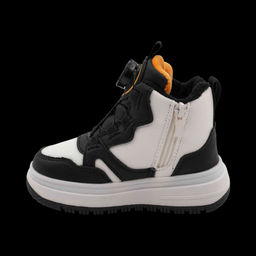 Кроссовки зимние на меху В7187-6 черно белые - BONCY фото 3