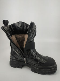 Ботинки-дутики утепленные мехом, в составе ШЕРСТЬ - Pirochi фото 2