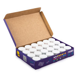 Краска гуашь Лео Играй набор в картонной упаковке LPG-0124 24 цв. х 20 мл