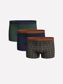 Standart Kal?p Pamuklu Esnek Erkek Boxer 3l?