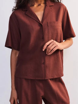 Льняная блуза прямого кроя ZR2605012002-21 / Zarina