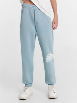 Брюки для мальчиков в пыльно-синем оттенке с печатью - Mark formelle фото 2