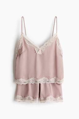 Pijama de sat?n con encaje - H&m фото 2
