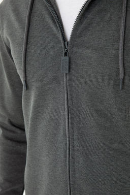 Мужской вязаный кардиган антрацитового меланжа Неожиданная скидка в корзине - U.s. polo assn фото 7
