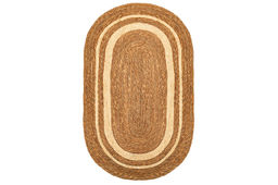 Коврик плетеный 120*75*0,7 см, овальный. водный гиацинт - Elan gallery фото 3