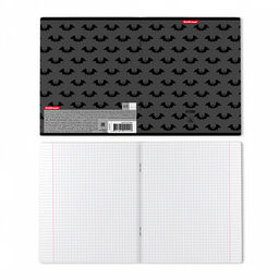 Цена за 5 шт. Тетрадь общая ученическая ErichKrause Bat Cave, 48 листов, клетка, выборочный УФ-лак  фото 2