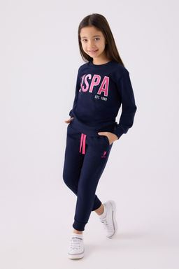 Темно-синий пижамный комплект для девочки Неожиданная скидка в корзине