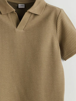 Polo Yaka Dokulu Erkek ?ocuk Ti??rt