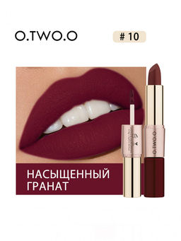 9107-10 O.TWO.O Помада Rose Gold 2 in 1 Matte Lipstic & Liquid Lipstik № 10 3.5 g