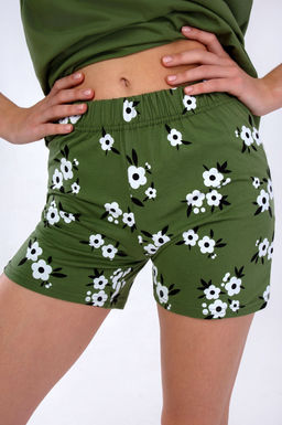 Арт. 9160 Пижама с шортами 42-50  (5 шт) Цвет:хаки