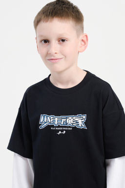 Лонгслив Черный