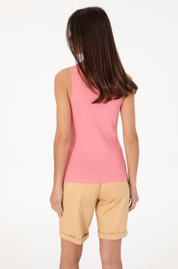 Kad_n Pembe Kolsuz Bisiklet Yaka Basic Ti__rt Sepette S_rpriz _ndirim - U.s. polo assn фото 5