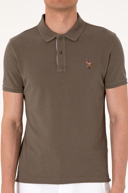 Erkek Slim Fit Polo Yaka Vizon Basic Ti__rt Sepette S_rpriz _ndirim - U.s. polo assn фото 6