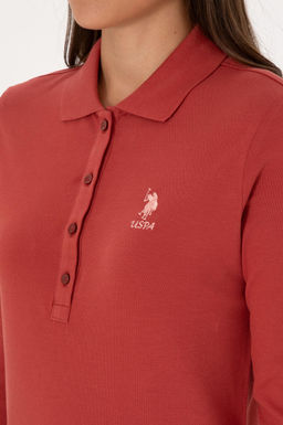 Kad_n Kiremit Basic Polo Yaka Sweatsh_rt Sepette S_rpriz _ndirim - U.s. polo assn фото 7