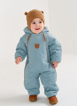 Шапка хлопковая на подкладе Песок с ушками 0+