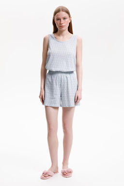 Е 20147/сахар,восточный орнамент пижама жен