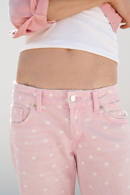 JEANS TRF WIDE LEG TIRO BAJO LUNARES / ?nico - Zara фото 3