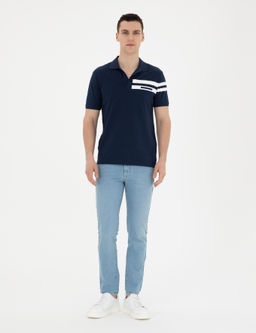 A__k Mavi Slim Fit Jean Pantolon