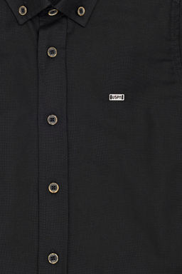 U. S. Polo Assn Черная базовая рубашка с длинным рукавом для мальчика - U.s. polo assn фото 3