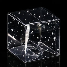 Цена за 5 шт. Складная коробка из PVC Звёздный горошек, 5 x 5 x 5 см