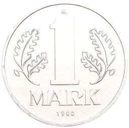 Монета 1 марка 1980 года А Восточная Германия (ГДР)