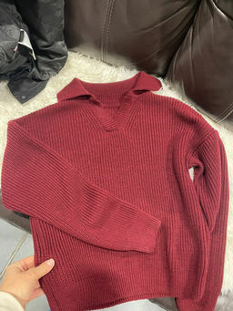 трендовый вязаный свитер джемпер - Knitka wear фото 2