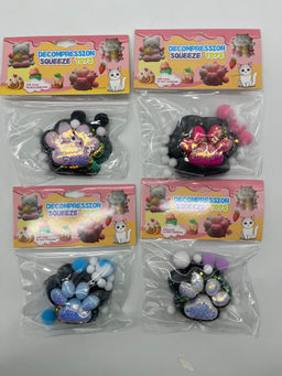 Мякиш DECOMPRESSION SQUEEZE TOYS - Лапка черная 16 шт в уп