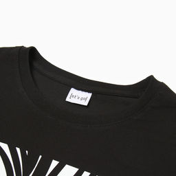 Футболка женская Let's go, чёрная, размер 52