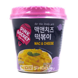 Токпокки со вкусом макарон и сыра Pink Rocket, Корея, 120 г Акция