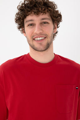 Erkek Comfort Fit Bisiklet Yaka K_rm_z_ Ti__rt Sepette S_rpriz _ndirim - U.s. polo assn фото 3