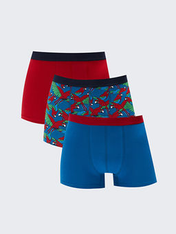 Standart Kal?p Pamuklu Esnek Erkek Boxer 3l?