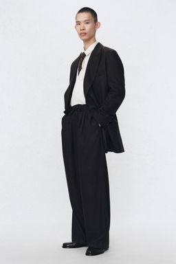 PLEATED FLANNEL SUIT TROUSERS SOSHIOTSUKI X ZARA фото 2