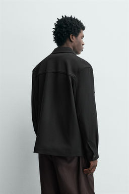 SOBRECAMISA ESTRUCTURA CONFORT / Negro - Zara фото 3