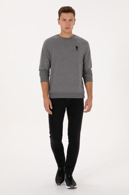 Erkek Antrasit Melanj Basic Sweatshirt - U.s. polo assn фото 4