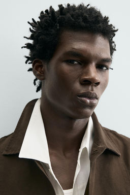 SOBRECAMISA REGULAR FIT / Marr?n oscuro - Zara фото 6
