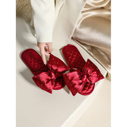 Тапочки Блеск красные H400/2