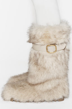 FAUX FUR BOOTS WITH STRAP SKI COLLECTION - Zara фото 5