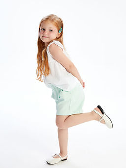 Beli Lastikli Basic K?z ?ocuk ?ort