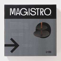 Этажёрка для фруктов и десертов Magistro «Галактика», 2 яруса, 19/27×22 см, фарфор, чёрная