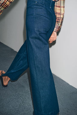 JEANS ZW COLLECTION WIDE LEG HIGH-WAIST - Zara фото 15