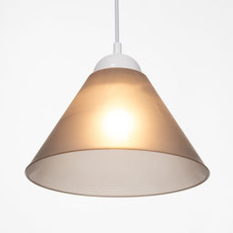 Плафон отдельный «Конус», Е27, дымчатый, 25×25×15 см